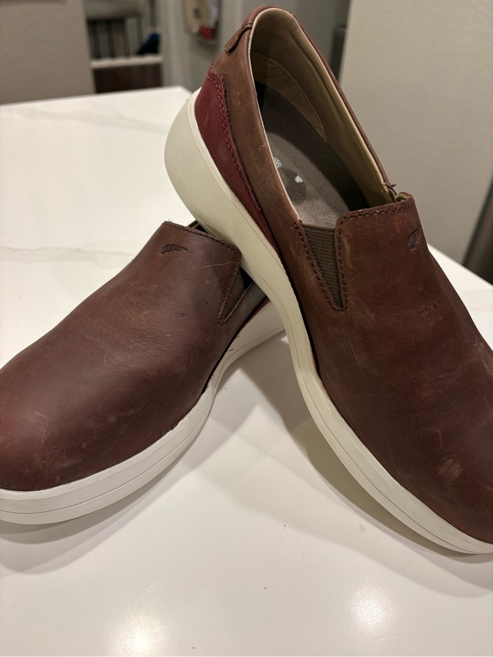 Women’s Red Wing Shoes Steel Toe Slip-On Leather work Shoes. S- 8